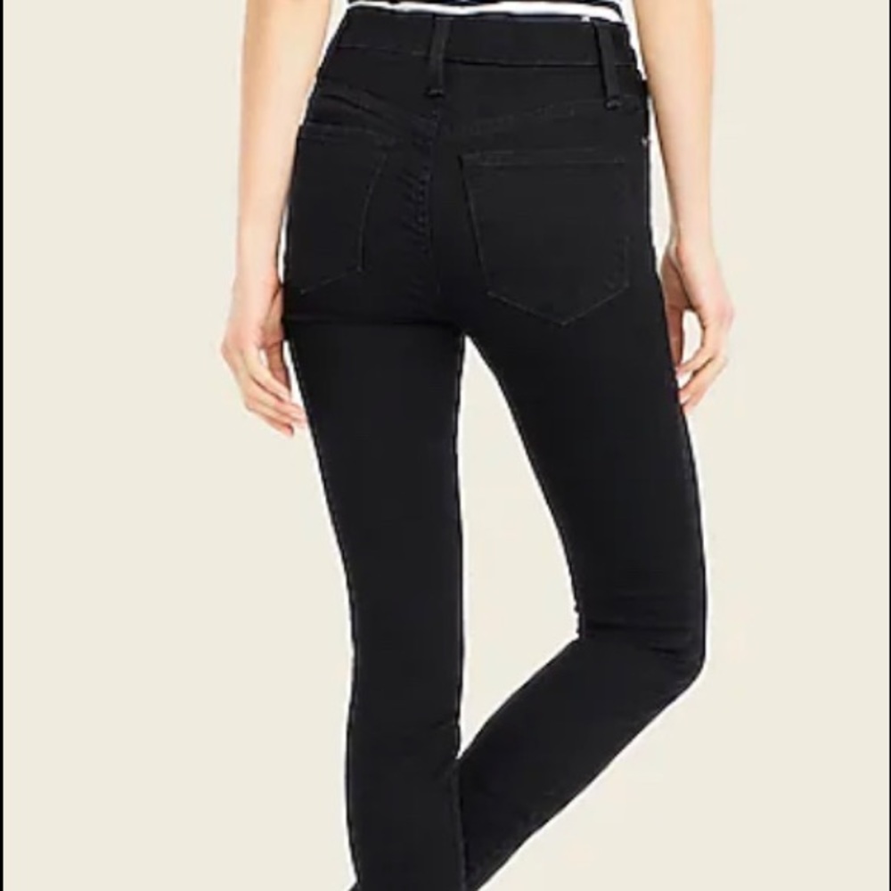 J Crew Toothpick Jeans Black 27R - Picture 8 of 9